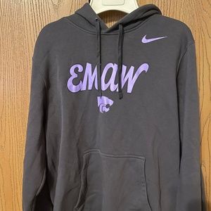K-State Grey & Lavender "EMAW" Hoodie